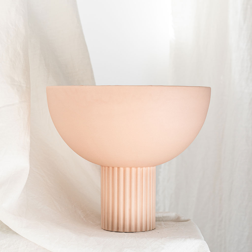 Lampe en céramique Coupo - Poudré mat