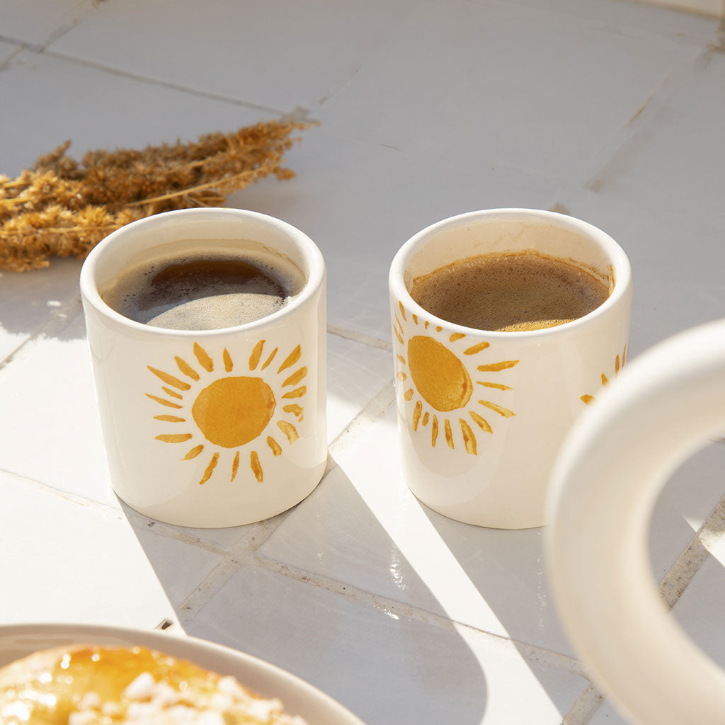 Tasse à espresso en céramique - Soleil