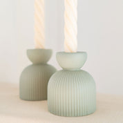 Bougeoir en céramique Lus - Vert - Oustao