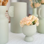 Bougeoir en céramique Lus - Vert - Oustao