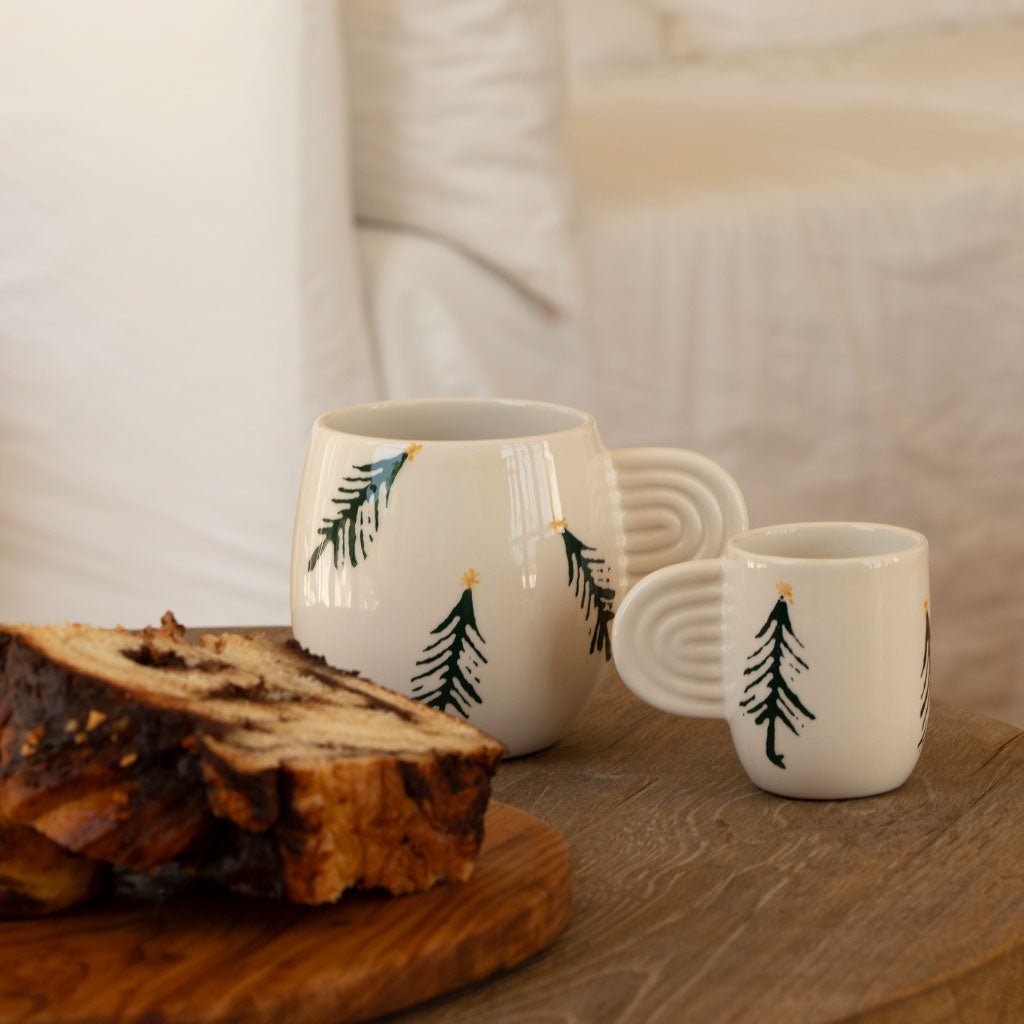 Mug en céramique Ambre - Sapin - Oustao