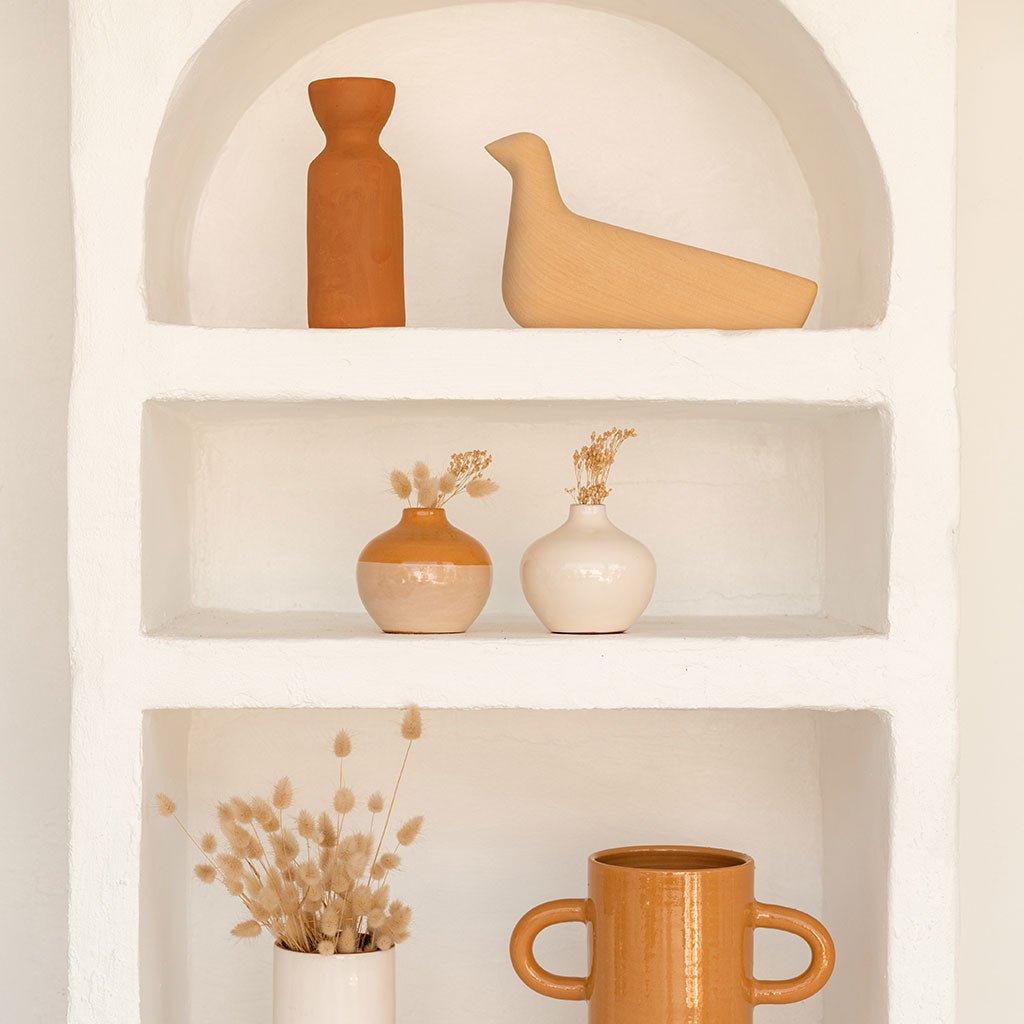 Soliflore en céramique Mediterranea - Blanc - Oustao