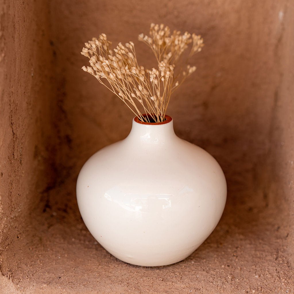 Soliflore en céramique Mediterranea - Blanc - Oustao