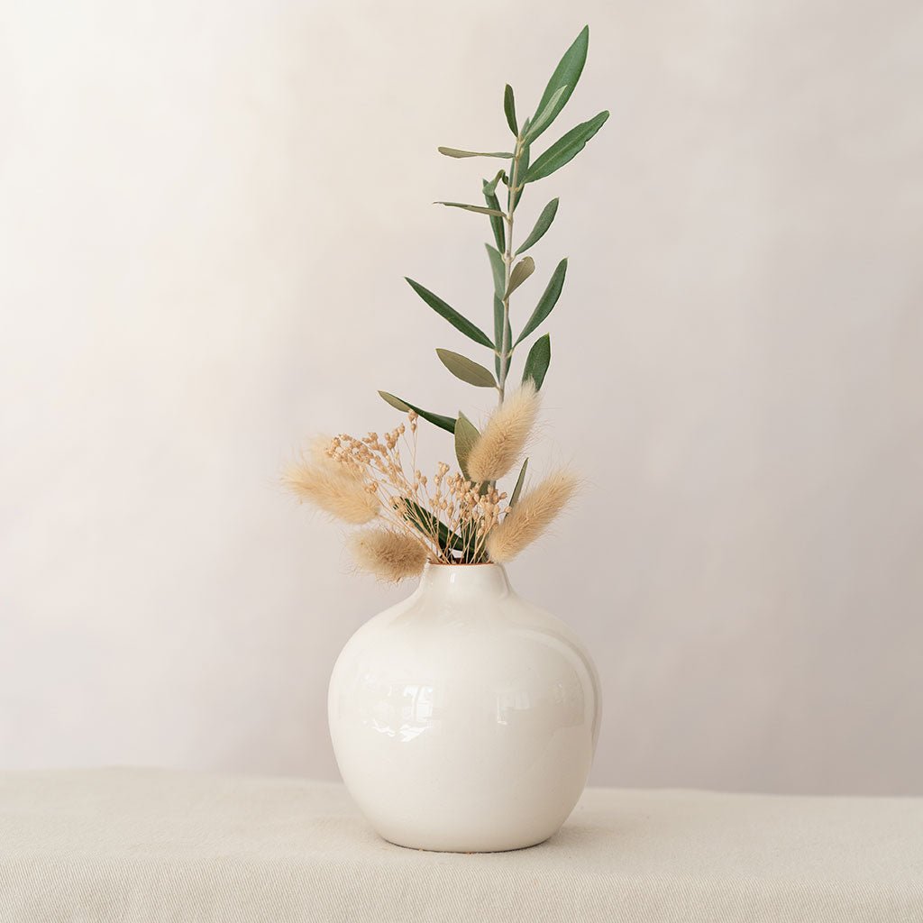 Soliflore en céramique Mediterranea - Blanc - Oustao