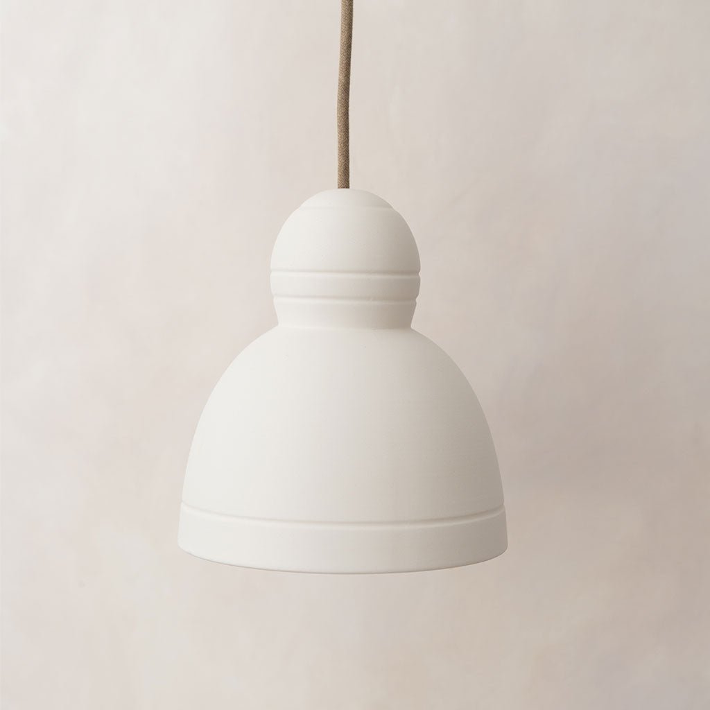 Suspension en céramique Marius - Blanc - Oustao