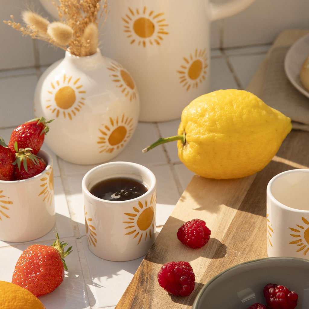 Tasse à espresso en céramique - Soleil - Oustao