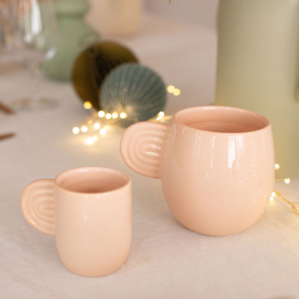 Tasse en céramique Ambre - Poudré - Oustao