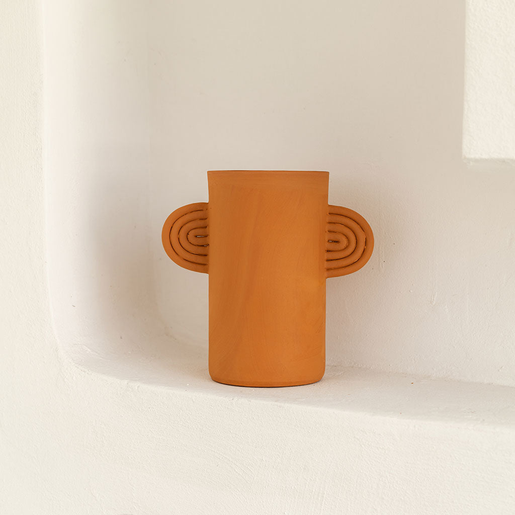 Vase en céramique Ambre - Terracotta - Oustao