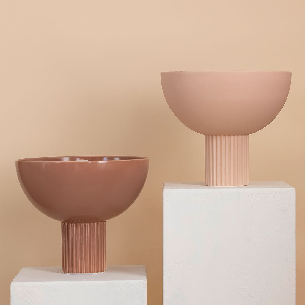 Lampe en céramique Coupo - Poudré mat