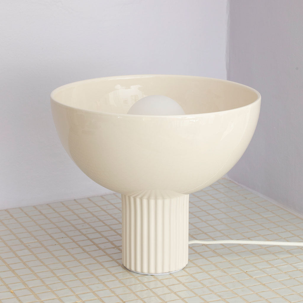 Lampe en céramique Coupo - Blanc