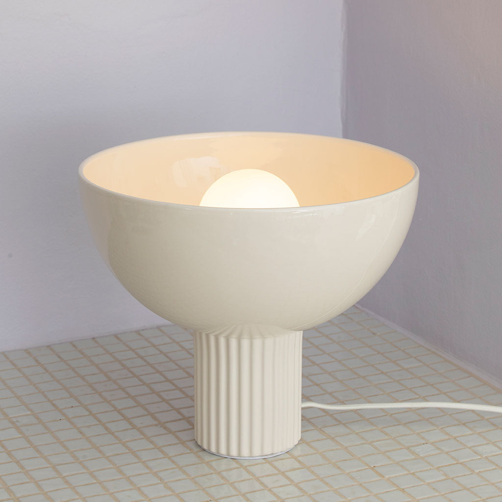 Lampe en céramique Coupo - Blanc