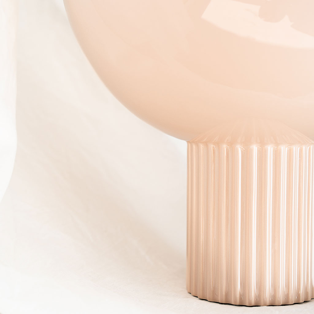 Lampe en céramique Coupo - Poudré brillant