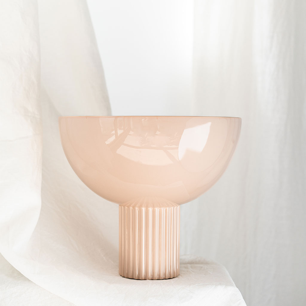 Lampe en céramique Coupo - Poudré brillant