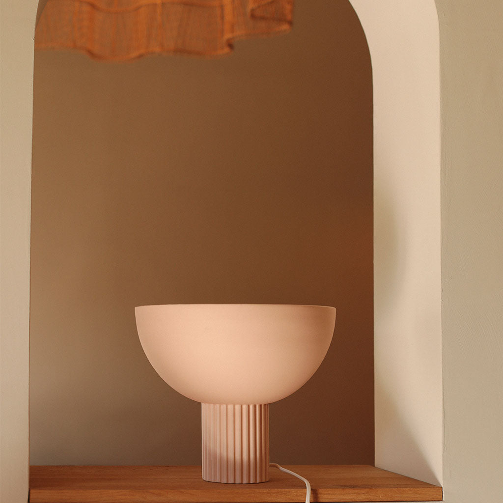 Lampe en céramique Coupo - Poudré mat
