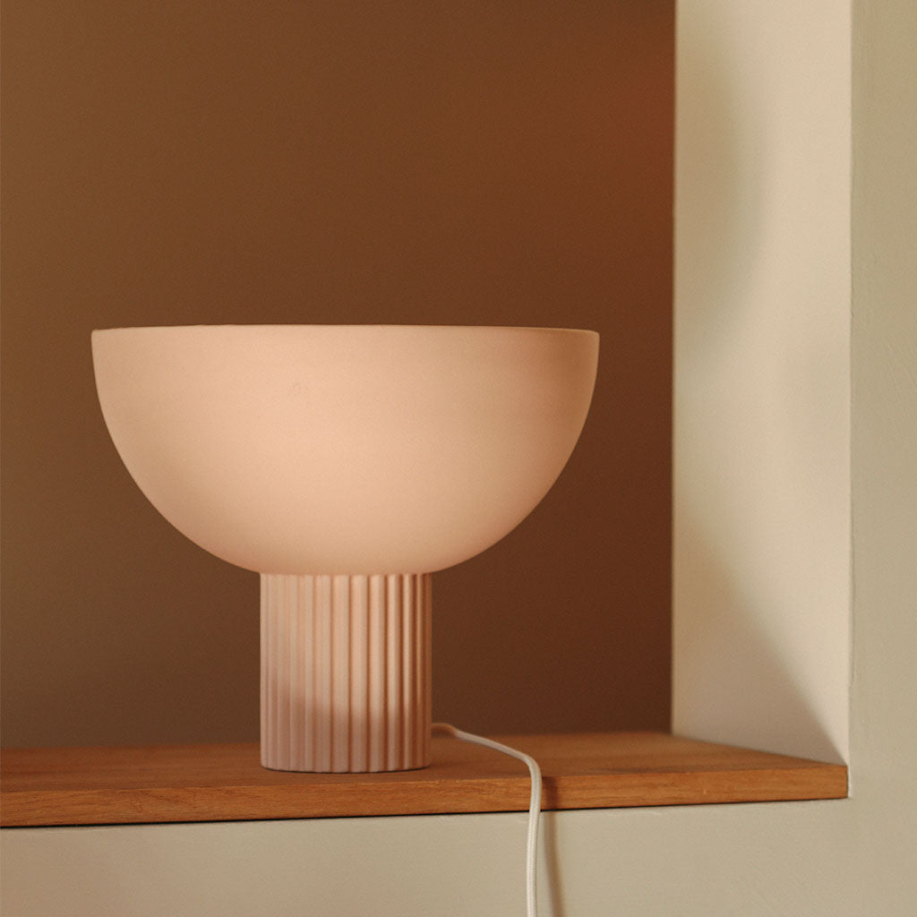 Lampe en céramique Coupo - Poudré mat