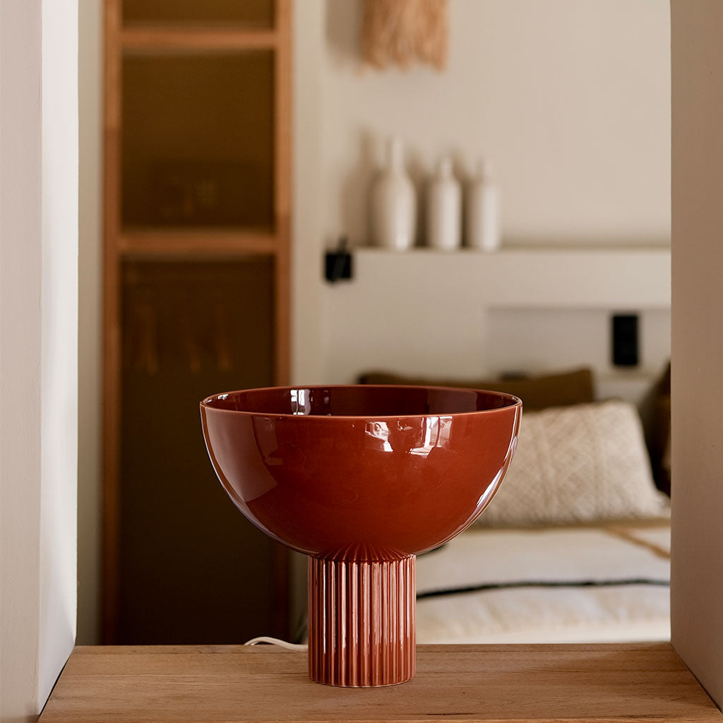 Lampe en céramique Coupo - Terracotta