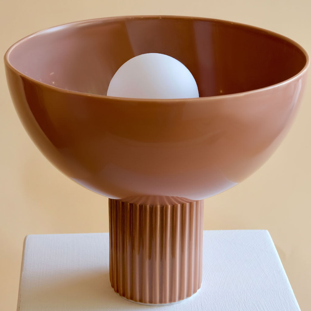 Lampe en céramique Coupo - Mocha Mousse