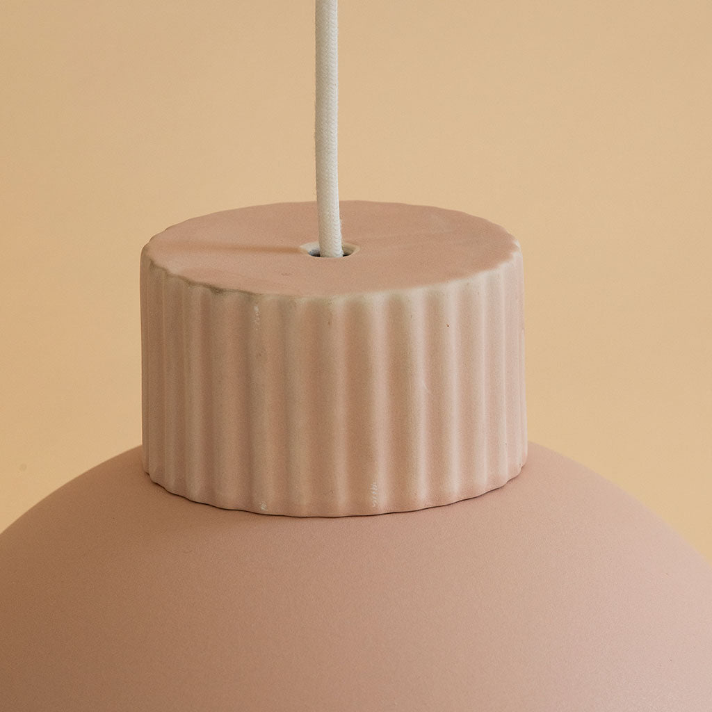 Suspension en céramique Coupo - Poudré mat