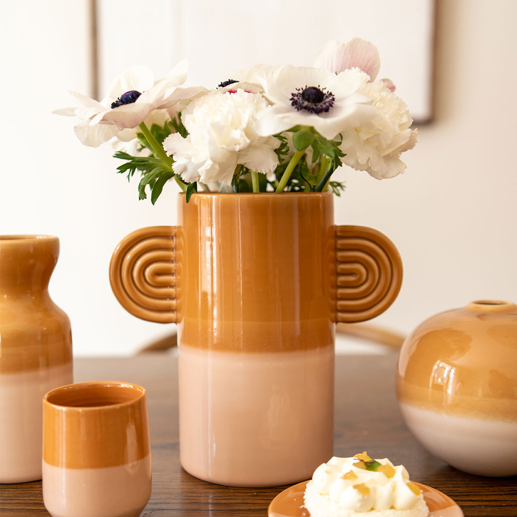 Vase en céramique Ambre - Bicolore