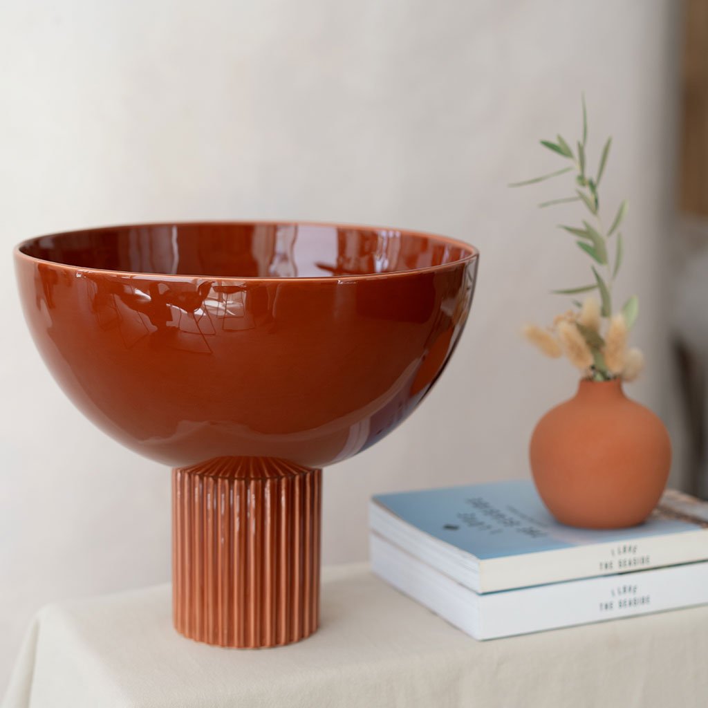 Lampe en céramique Coupo - Terracotta - Oustao