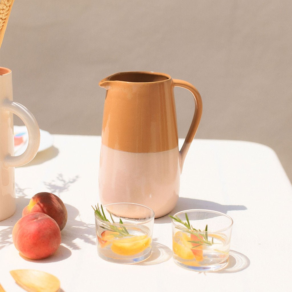 Lot 1 pichet et 2 tasses Ambre - Bicolore - Oustao