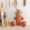 Lot 2 tasses et 2 mugs Ambre - Terracotta - Oustao