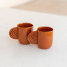 Lot 2 tasses et 2 mugs Ambre - Terracotta - Oustao