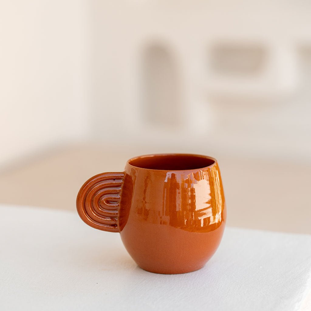 Mug en céramique Ambre - Terracotta - Oustao