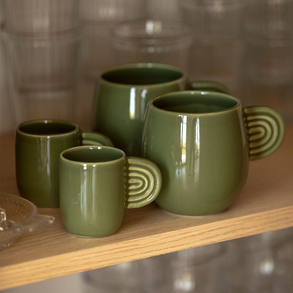 Mug en céramique Ambre - Vert - Oustao