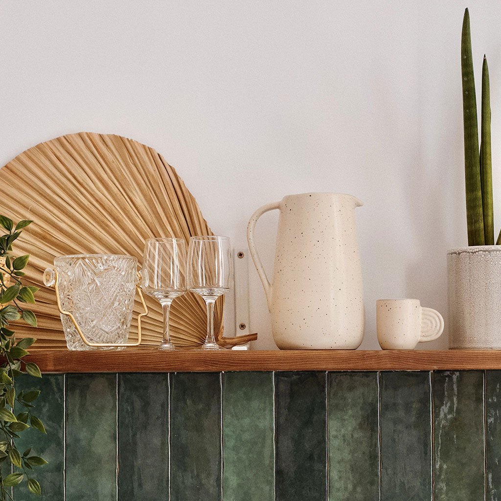 Pichet en céramique Mediterranea - Moucheté (Prototype) - Oustao