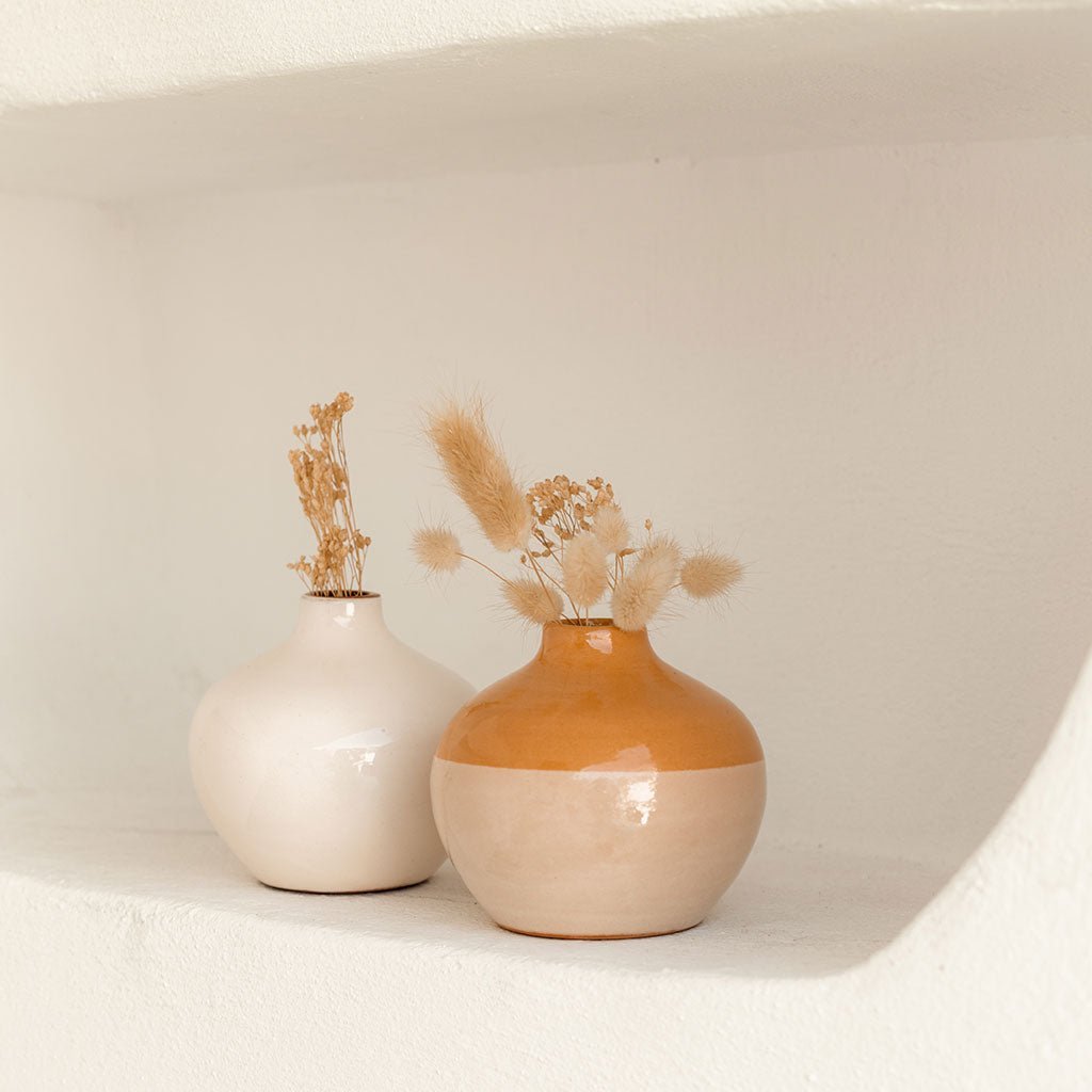Soliflore en céramique Mediterranea - Bicolore (Prototype) - Oustao