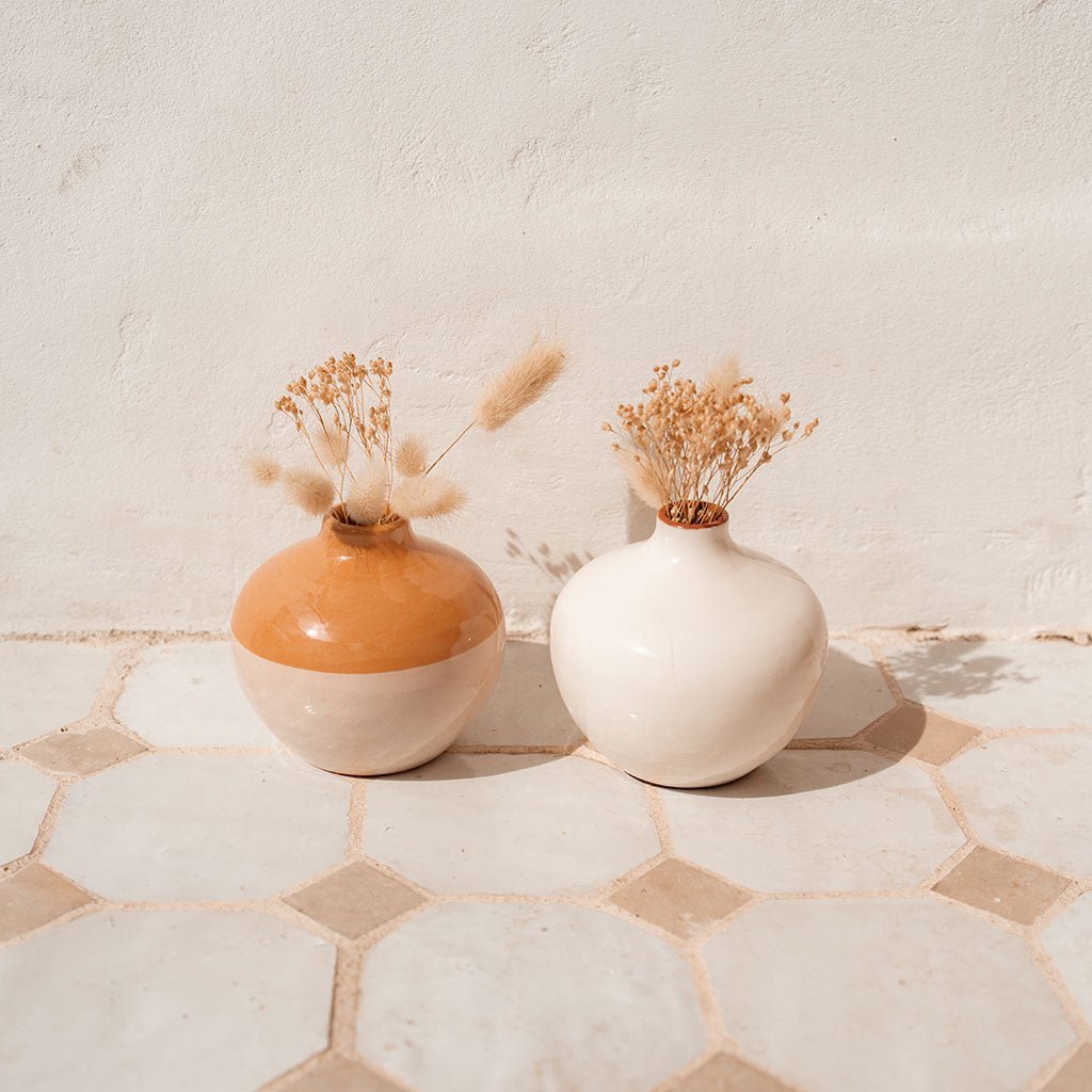 Soliflore en céramique Mediterranea - Blanc (Prototype) - Oustao