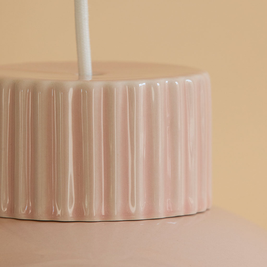 Suspension en céramique Coupo - Poudré brillant