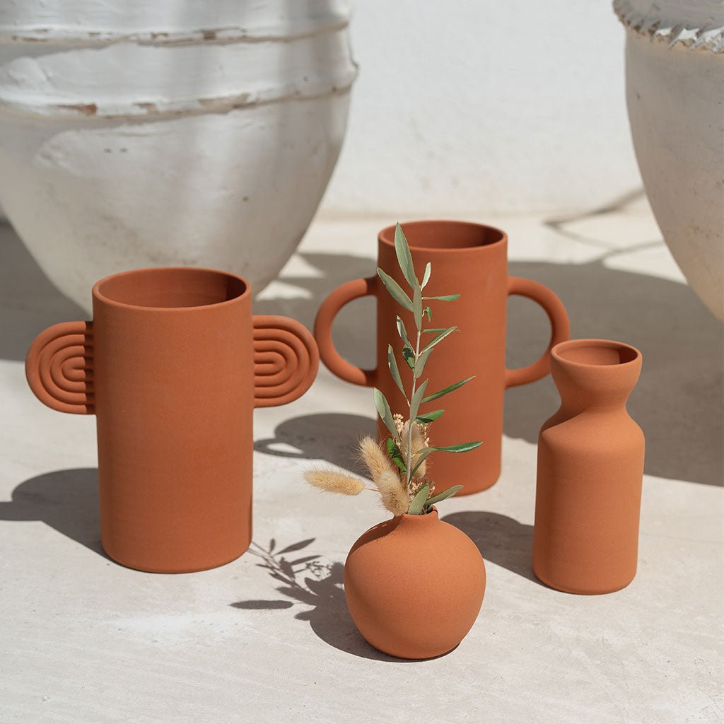 Vase en céramique Ambre - Terracotta - Oustao
