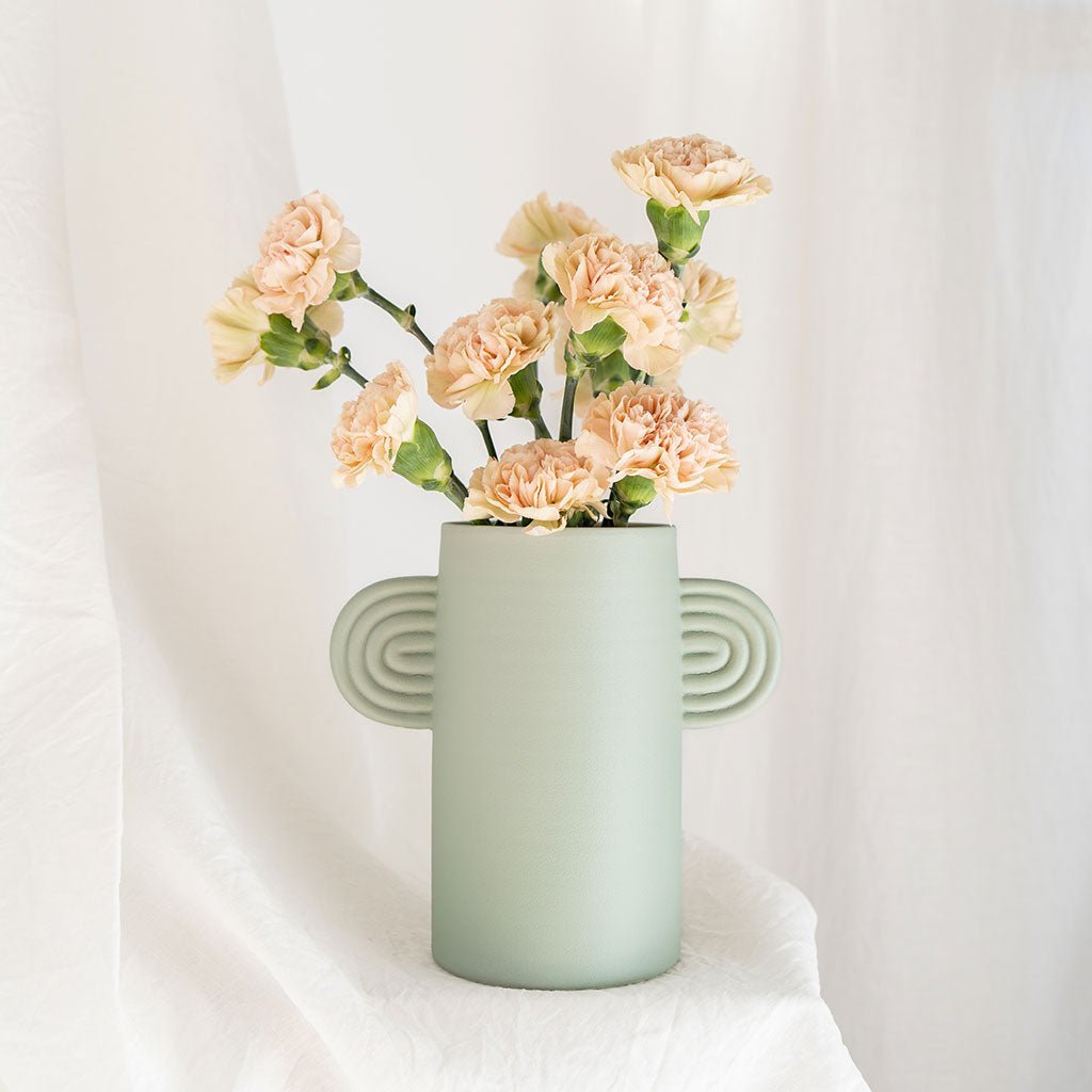 Vase en céramique Ambre - Vert (Prototype) - Oustao